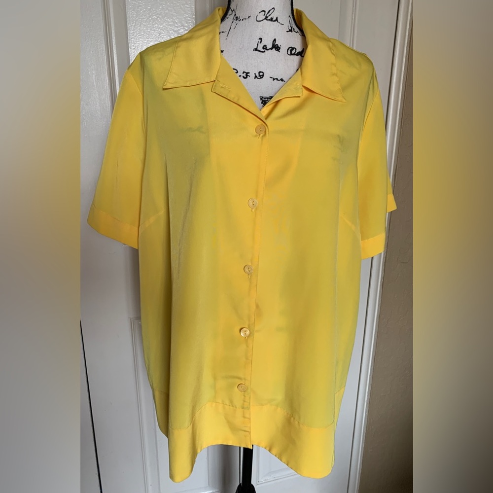 Susan Graver Yellow Blouse
